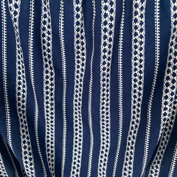 Navy & white jumpsuit, vertical stripes, Jenna & Jessie girl 10, pageant wear! - Picture 5 of 8